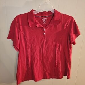 Riders by Lee XXL Instantly Slimming Red Polo